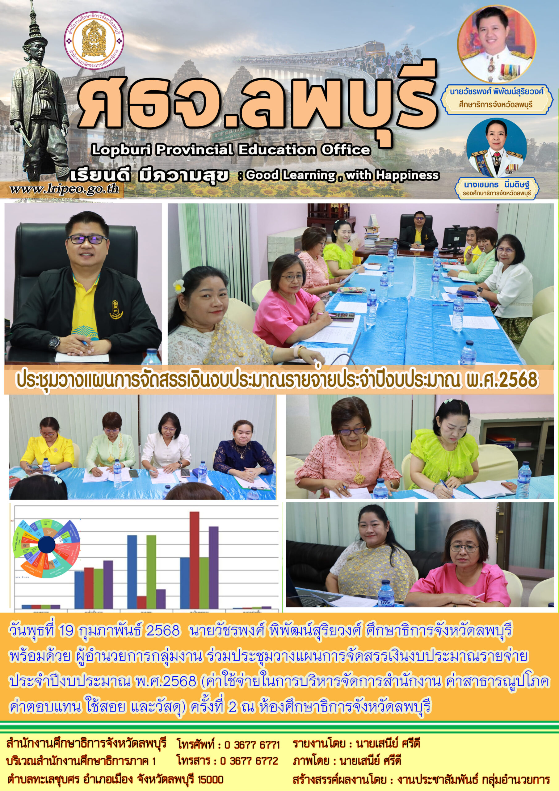 ประชุมวางแผนการจัดสรรเงินงบประมาณรายจ่ายประจำปีงบประมาณ พ.ศ.2568